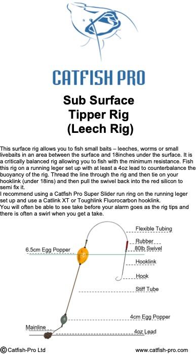 Details about   Catfish Pro Carbon Dumbell Rig Orange Float CP100 
